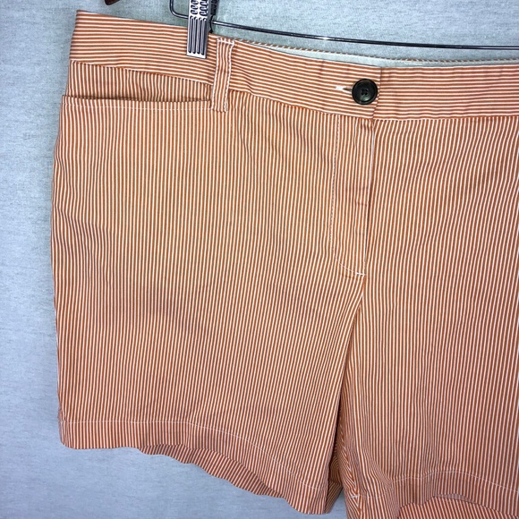 Land's End orange and white stripe shorts - Picture 2 of 6